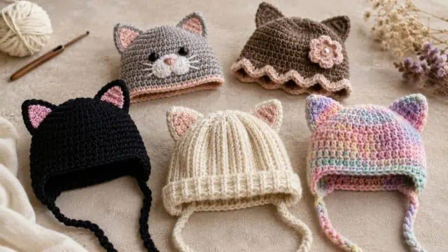 30 Cat Hat Crochet Patterns for Cozy, Costume, and Playful Crochet Projects