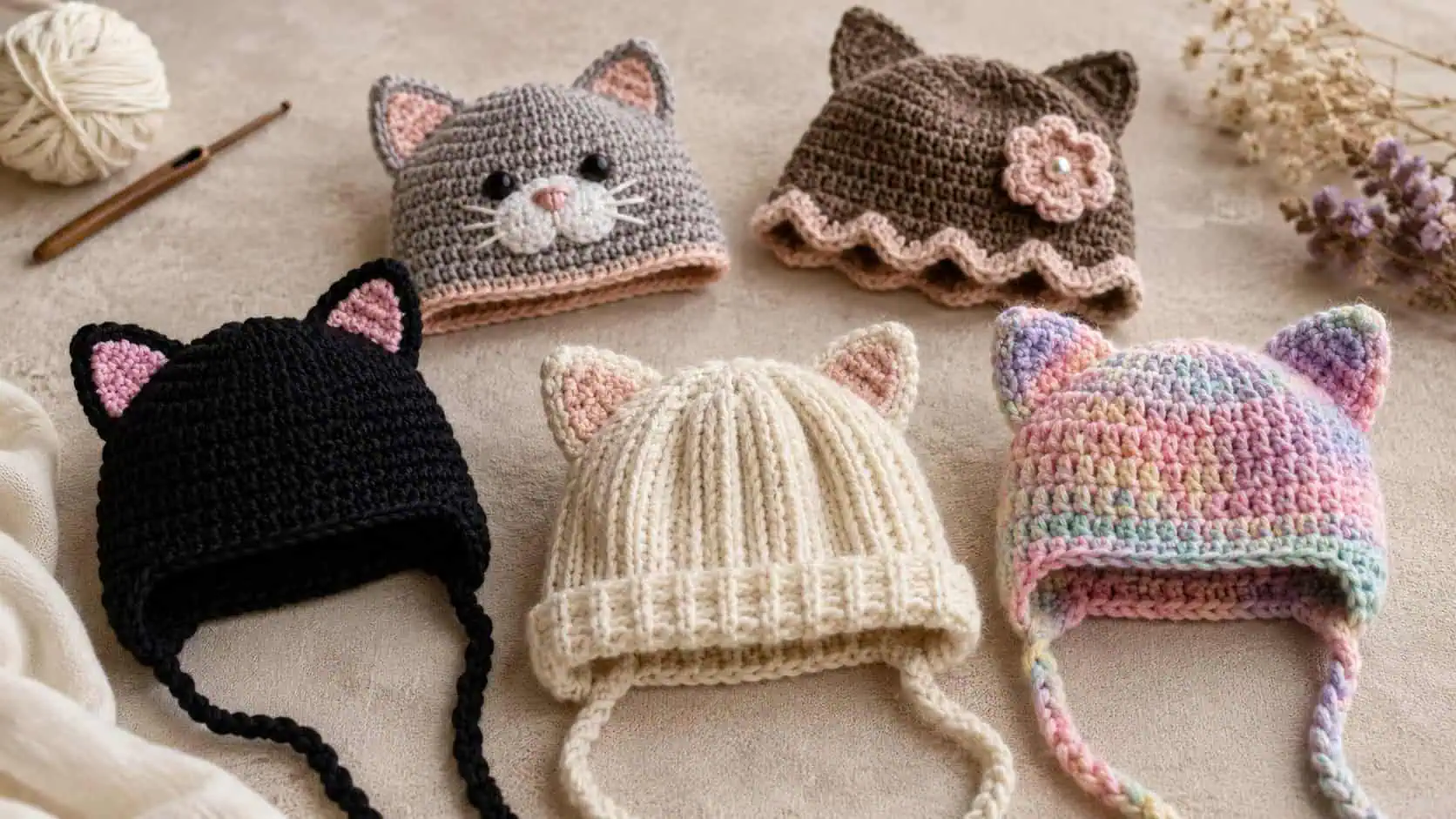 30 Cat Hat Crochet Patterns for Cozy, Costume, and Playful Crochet Projects