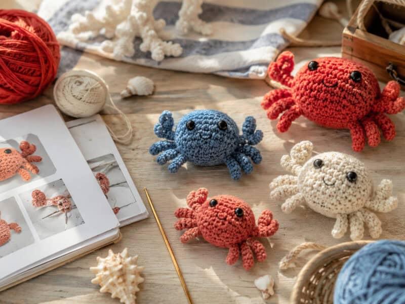 30 Crab Crochet Patterns for Cute Sea-Themed Makes You’ll Love Hooking