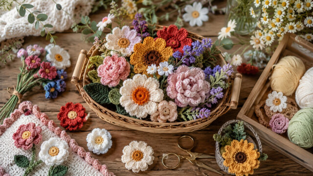 30 Crochet Flower Patterns That Will Brighten Your Day