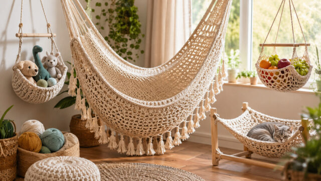 30 Crochet Hammock Patterns for Home, Pets, and Playful Storage