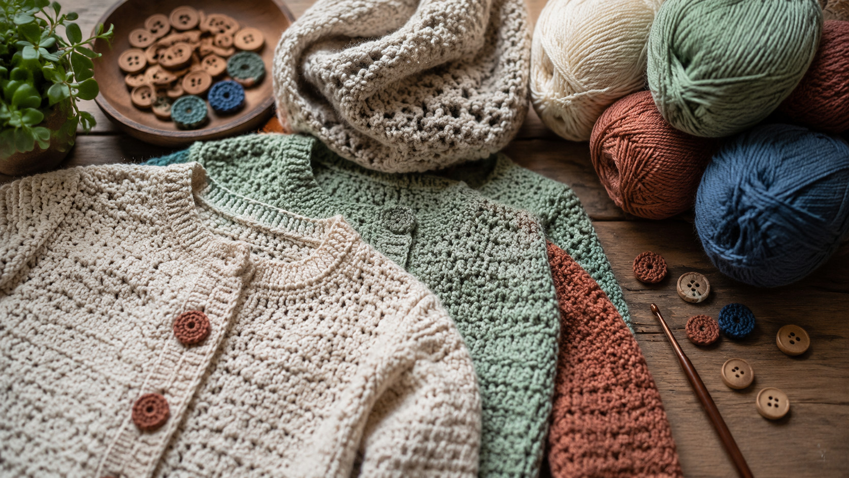 30 Crochet Patterns That Celebrate the Beauty of Crochet Buttons