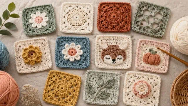 30 Crochet Square Patterns to Build Your Next Project