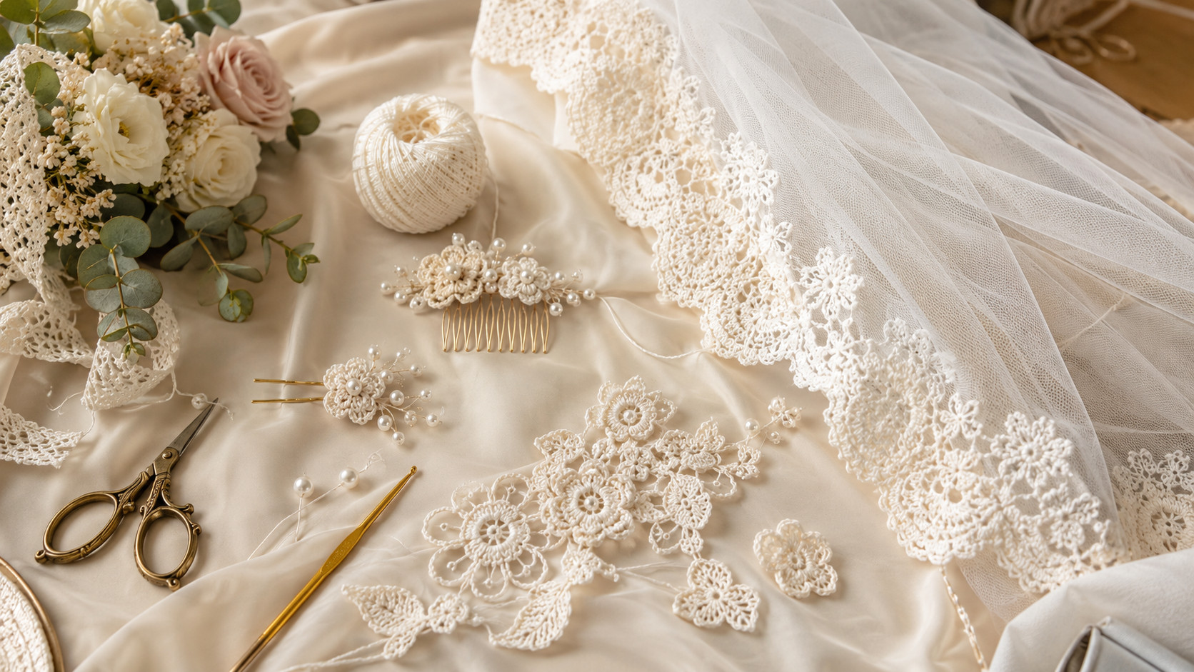 30 Crochet Wedding Veils and Bridal Patterns for Your Big Day