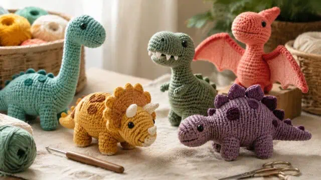 30 Dinosaur Crochet Patterns for Roaring Cute Amigurumi Projects