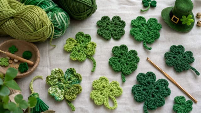 30 Fun Crochet Clover Patterns Perfect for St. Patrick’s Day
