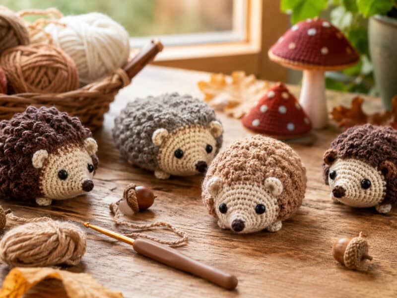 30 Hedgehog Crochet Patterns for Cute Woodland Amigurumi Gifts