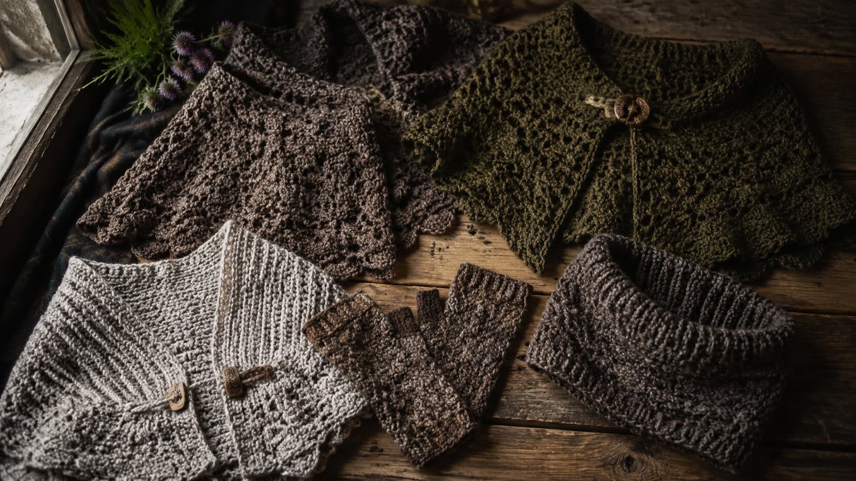 30 Outlander Crochet Patterns for Shawls, Wraps, Capelets, and Cozy Accessories