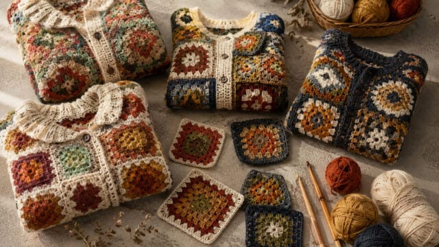 30 Patchwork Sweater Crochet Patterns for Cozy, Colorful Layers