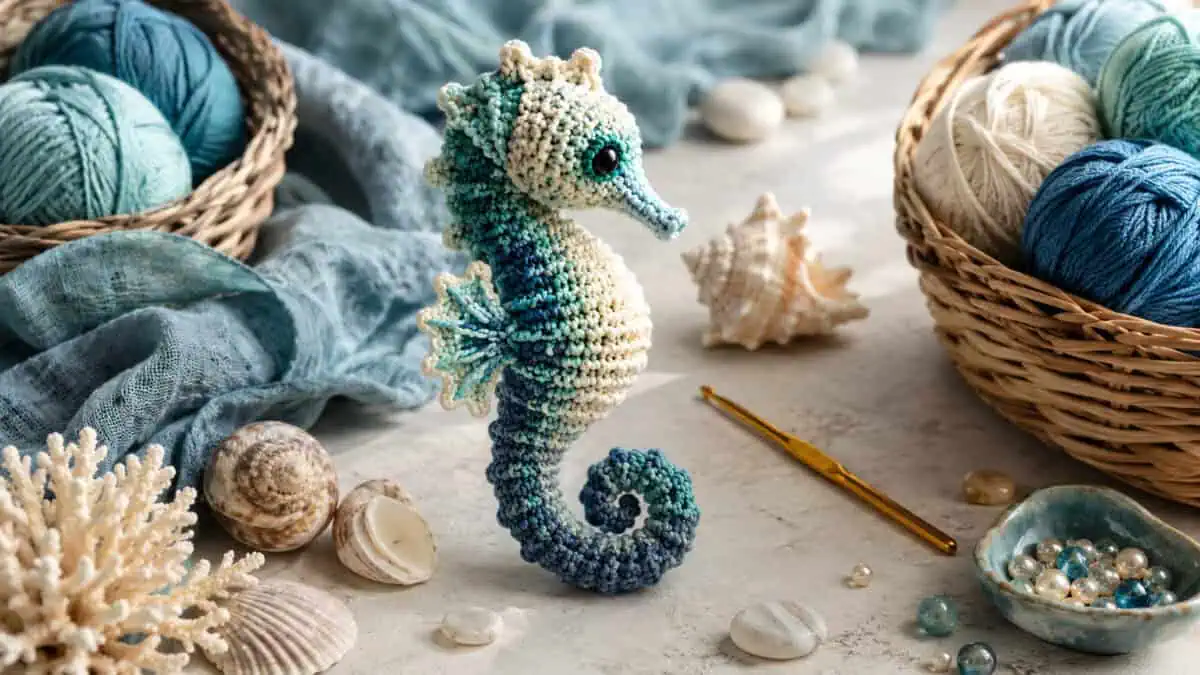 30 Seahorse Crochet Patterns to Make for Ocean-Inspired Gifts, Nursery Decor, and...