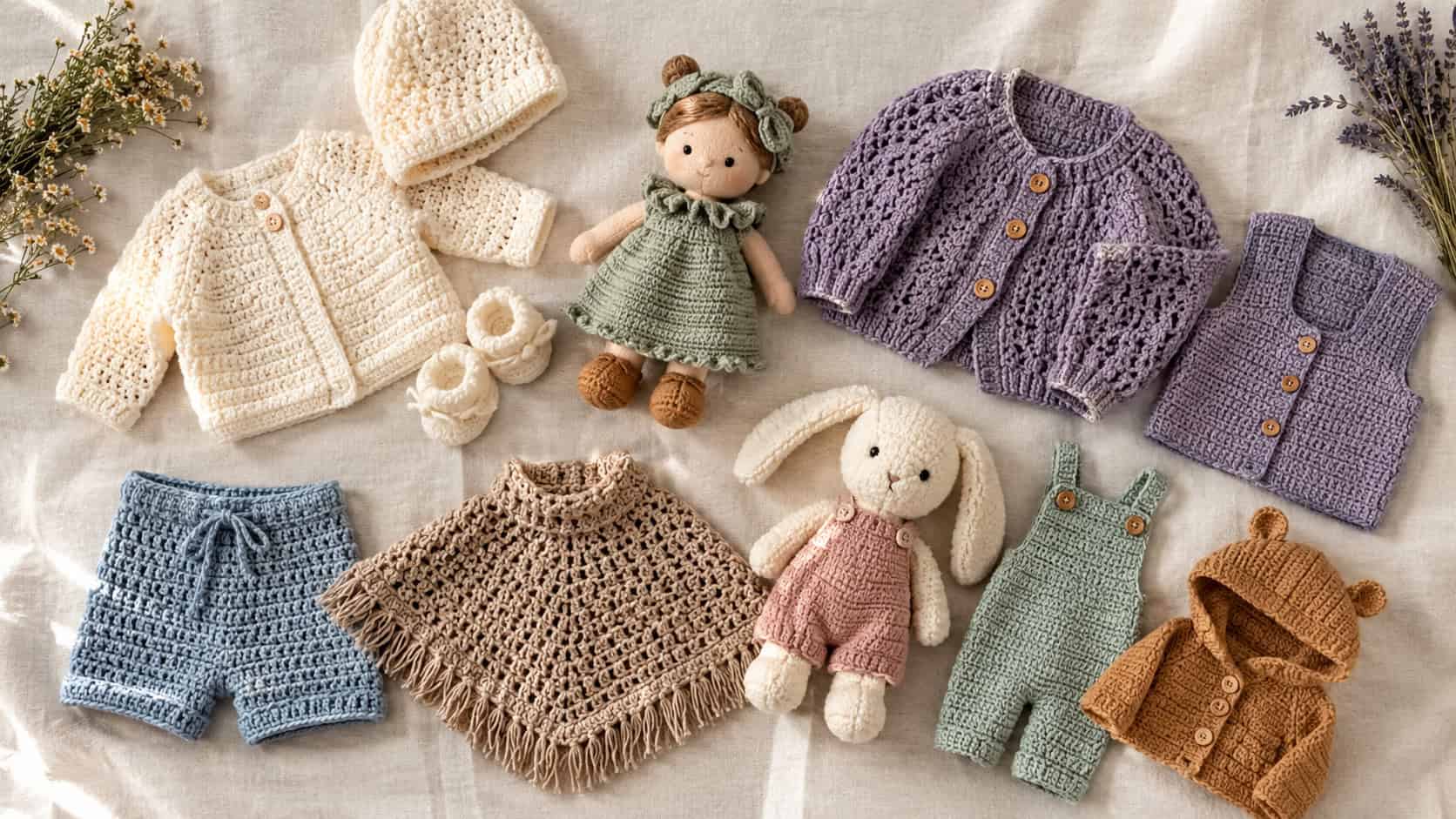 30 Stylish Crochet Clothing Patterns You’ll Want to Make for Babies, Dolls, and Wearables