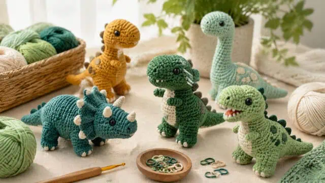 30 T-Rex Crochet Patterns to Stitch for Dino Lovers and Giftable Amigurumi Fun