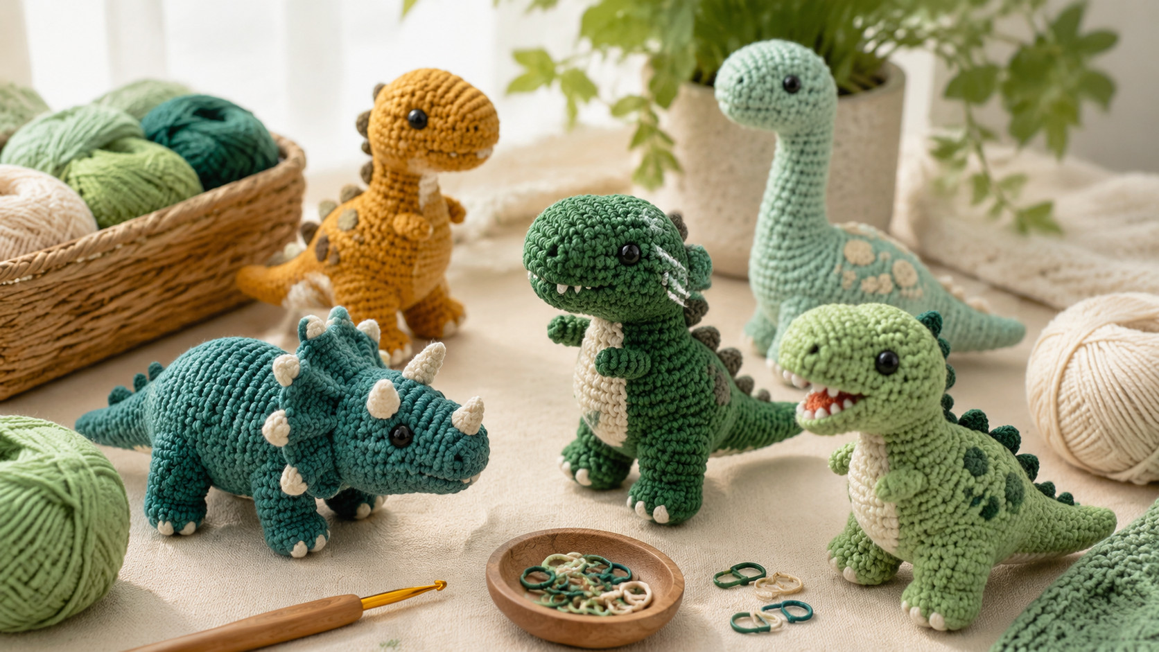 30 T-Rex Crochet Patterns to Stitch for Dino Lovers and Giftable Amigurumi Fun