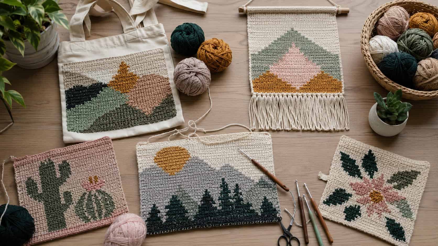 30 Tapestry Crochet Patterns: Our Favorite Wall Art, Bags, and Gifts