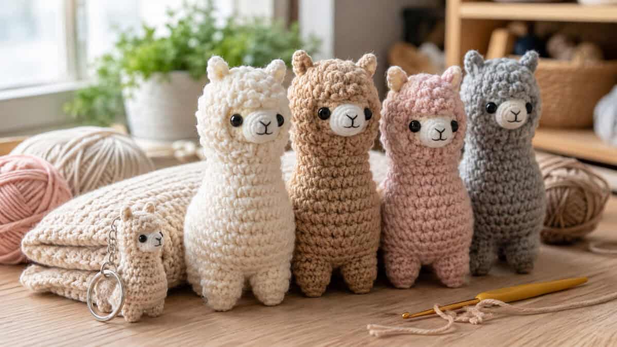 30 Alpaca Crochet Patterns for Plush Toys, Gifts, and Home Accents