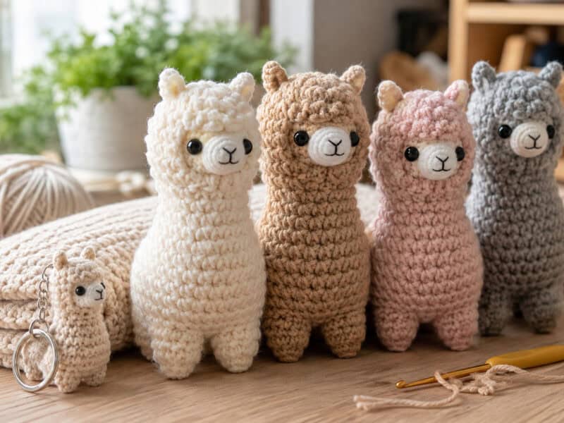 30 Alpaca Crochet Patterns for Plush Toys, Gifts, and Home Accents