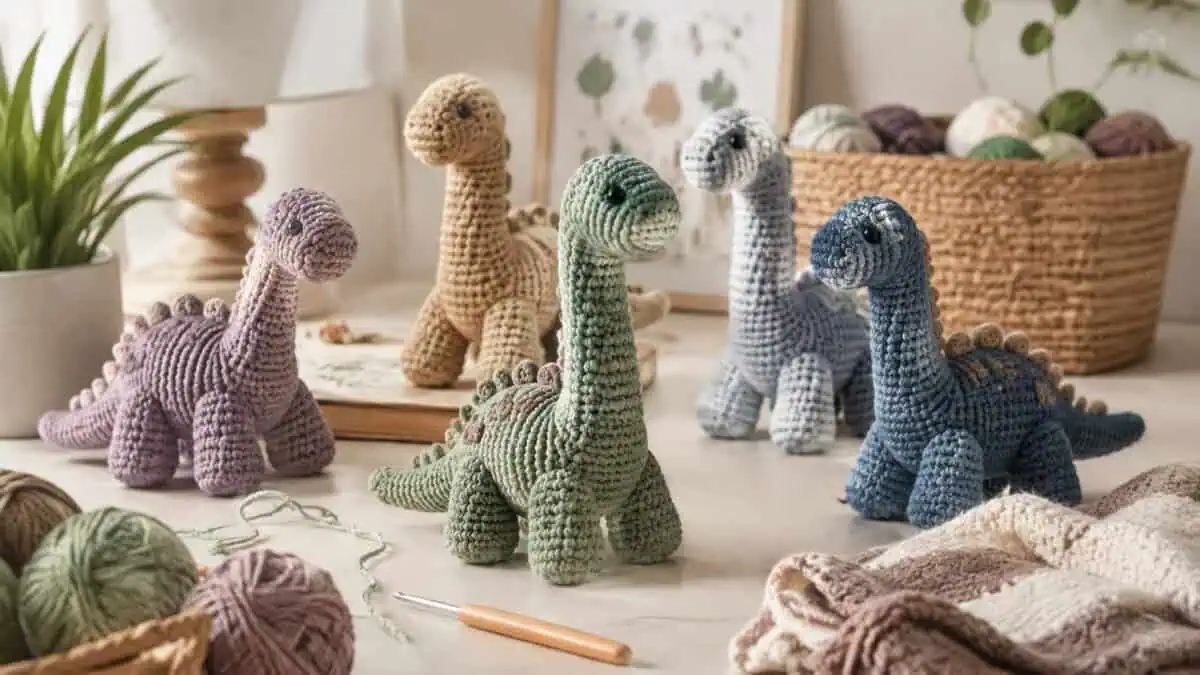 30 Brontosaurus Crochet Patterns for Cute Dino Gifts, Nursery Decor, and Plushies
