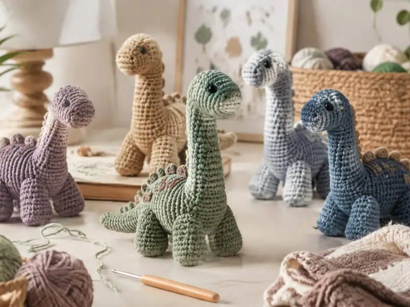 30 Brontosaurus Crochet Patterns for Cute Dino Gifts, Nursery Decor, and Plushies