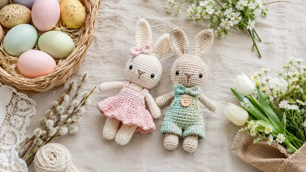 30 Easter Bunny Crochet Patterns for Spring Gifts, Baskets, and Home Decor