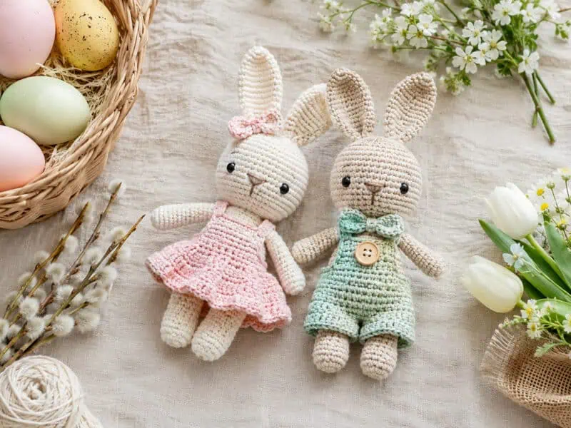 30 Easter Bunny Crochet Patterns for Spring Gifts, Baskets, and Home Decor