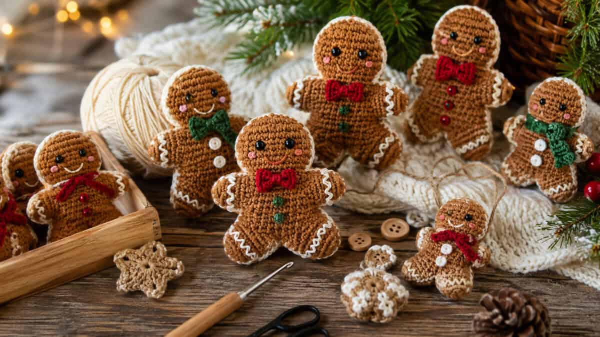 30 Gingerbread Man Crochet Patterns to Stitch for Cozy Holiday Decorating