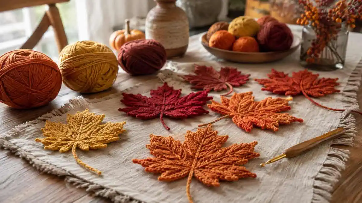 30 Maple Leaf Crochet Patterns for Autumn Decor, Gifts, and Cozy Home Accents