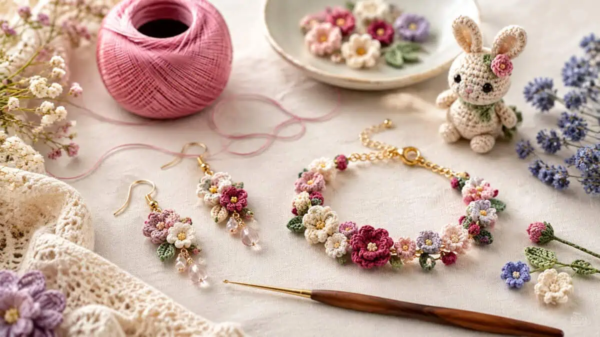 30 Micro Crochet Patterns for Tiny Gifts, Jewelry, and Miniature Keepsakes