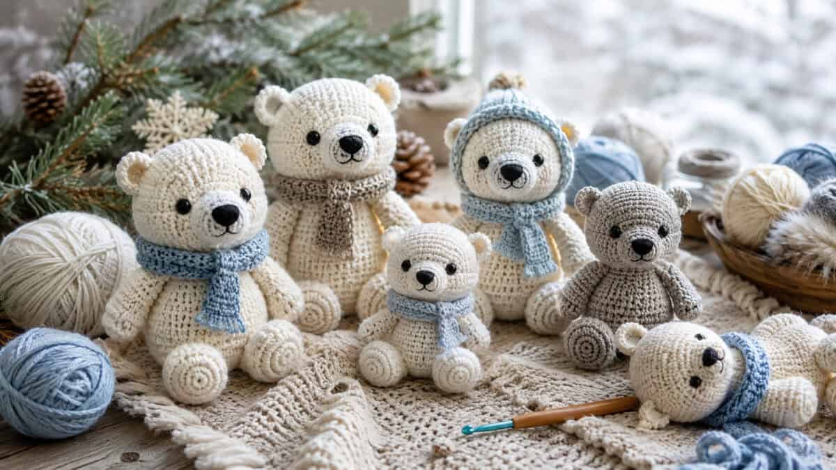 30 Polar Bear Crochet Patterns to Make Adorable Winter Keepsakes