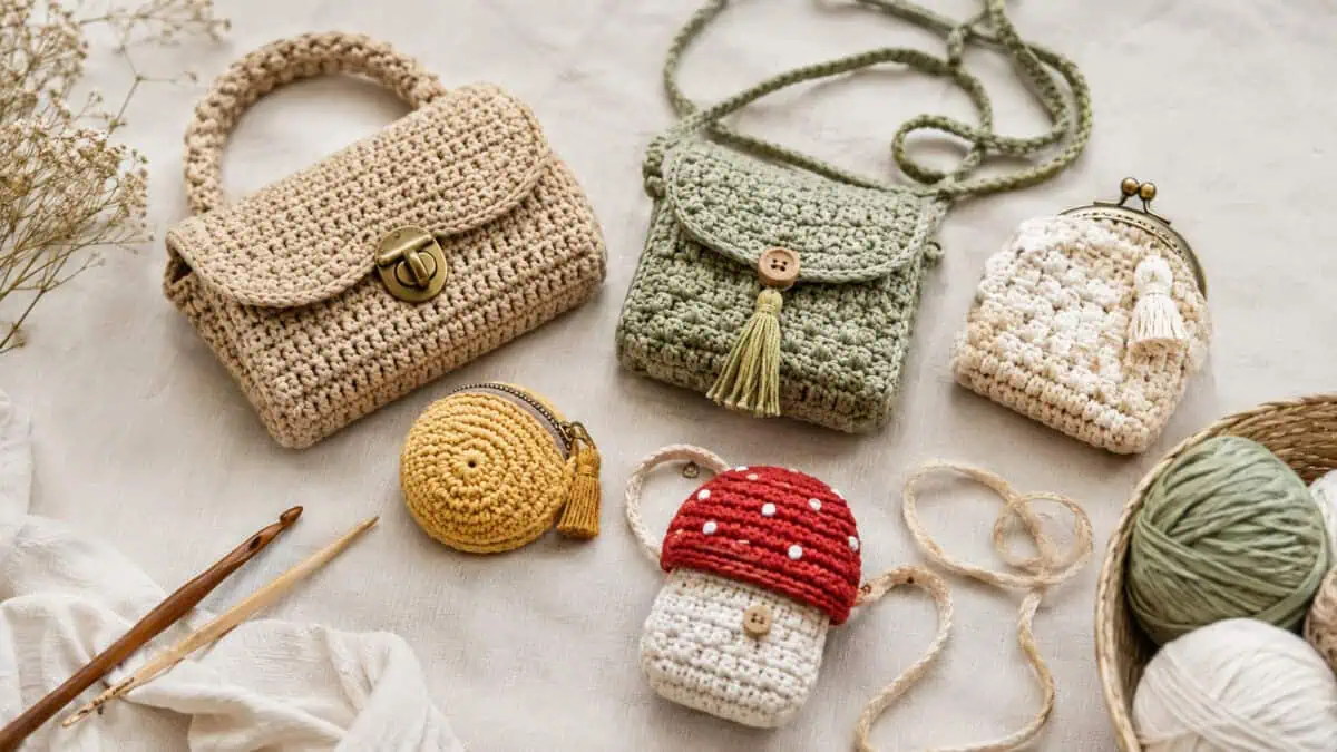 30 Small Purse Crochet Patterns for Chic, Portable Bags and Mini Accessories