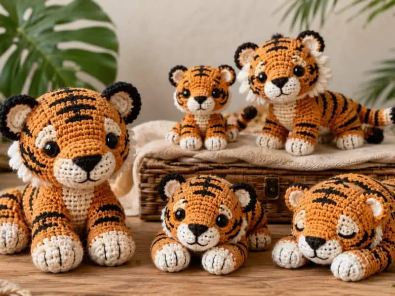 30 Tiger Crochet Patterns: Realistic, Cute, and Giftable Designs for Every Crocheter