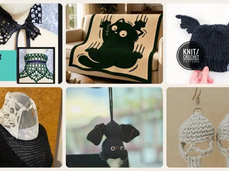 A selection of the goth patterns in this roundup