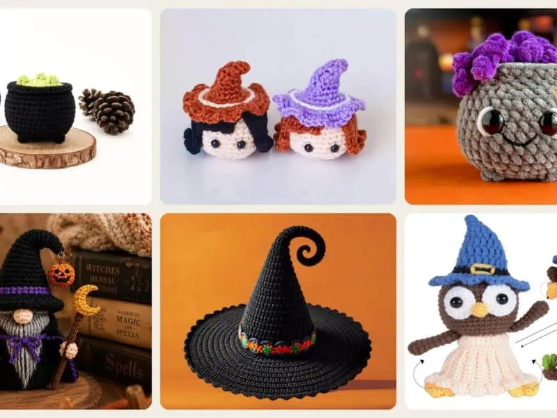 A selection of the witchy patterns in this roundup
