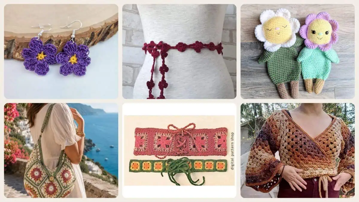 A selection of the hippie patterns in this roundup