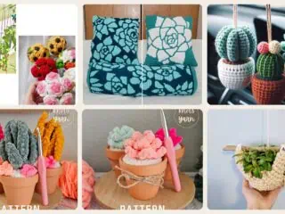A selection of the succulents patterns in this roundup