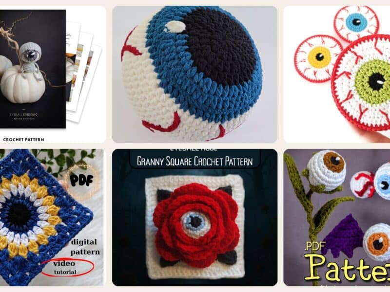A selection of the crochet patterns in 40 Eye Crochet Patterns: Mesmerizing Designs for Every Crochet Enthusiast
