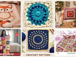 A selection of the mandala blanket patterns in this roundup