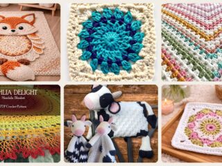A selection of the mandala blanket patterns in this roundup