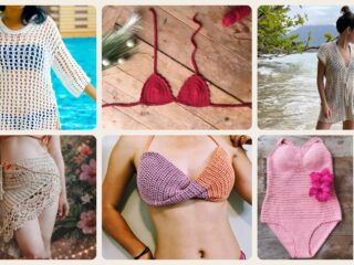 A selection of the crochet patterns in 34 Most Beautiful Crochet Swimsuits that are Stylish and Fun