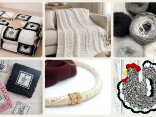 A selection of the monochrome patterns in this roundup