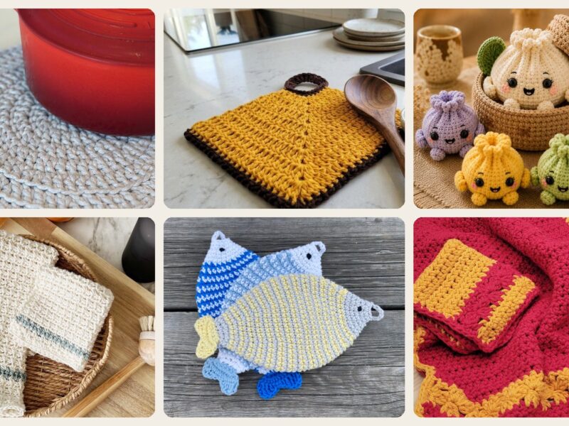 A selection of the kitchen items patterns in this roundup