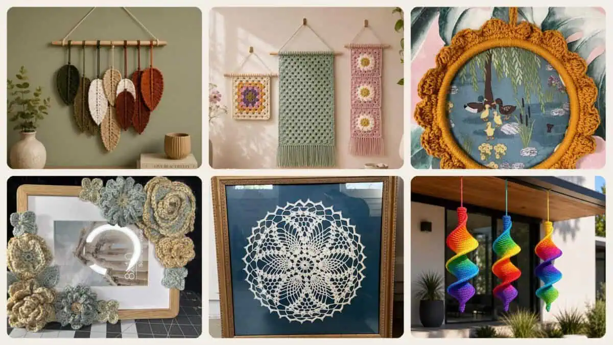 A selection of the framed wall art patterns in this roundup