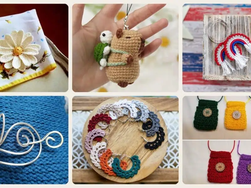 A selection of the crochet jewellery patterns in this roundup