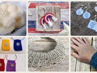 A selection of the crochet jewellery patterns in this roundup