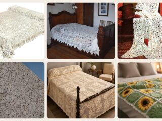 A selection of the crochet bedspread patterns in this roundup