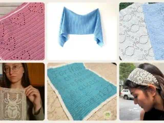 A selection of the crochet filet charts patterns in this roundup