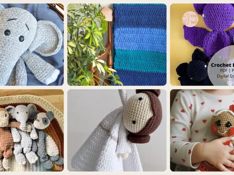 A selection of the crochet doudou patterns in this roundup