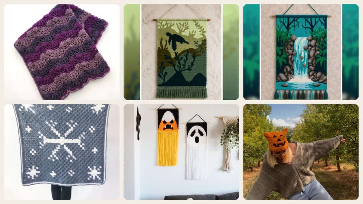 A selection of the crochet tapestry charts patterns in this roundup