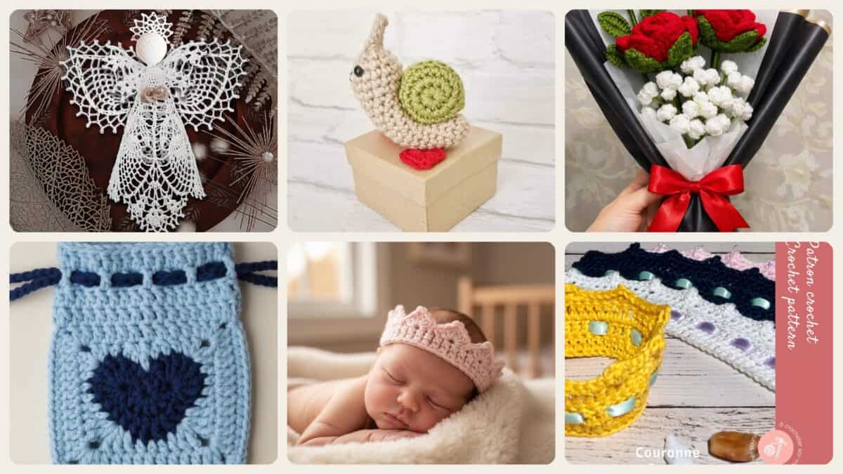 A selection of the crochet birthday gifts patterns in this roundup