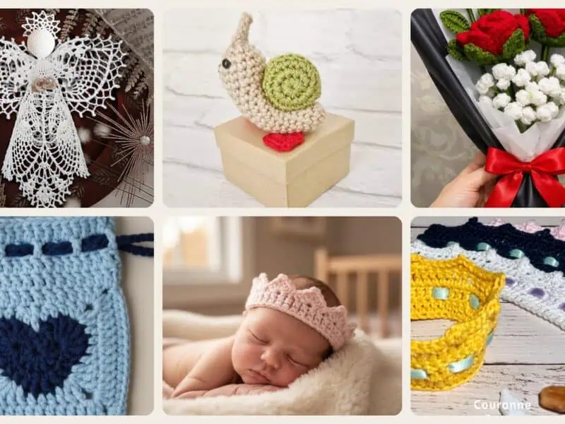 A selection of the crochet birthday gifts patterns in this roundup