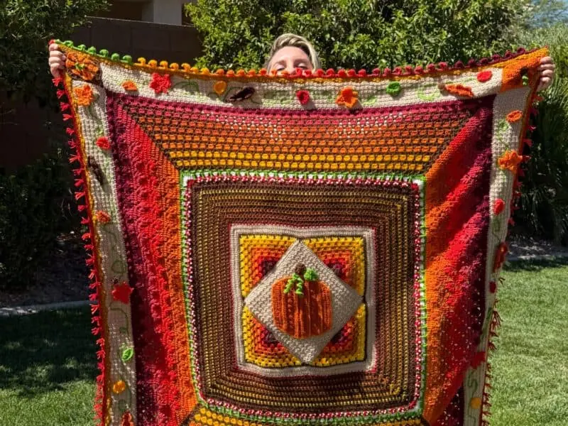 I Followed My Pumpkin Spice Blanket Pattern Exactly